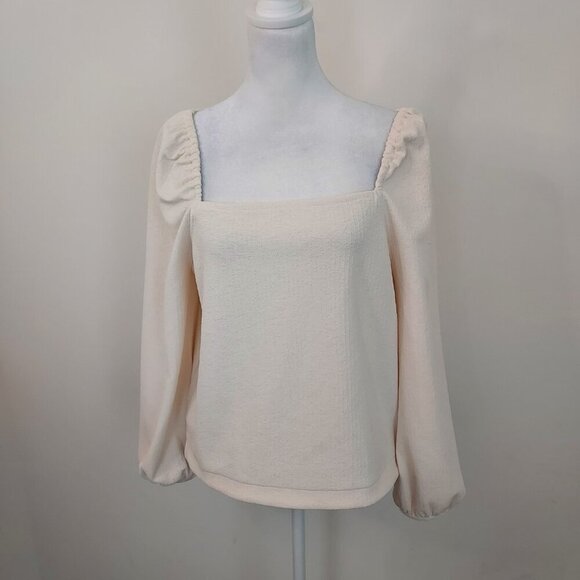 Madewell Cream Square Neck Top - Picture 6 of 11